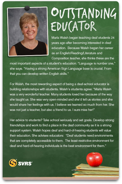 Marla Walsh, Wisconsin School for the Deaf