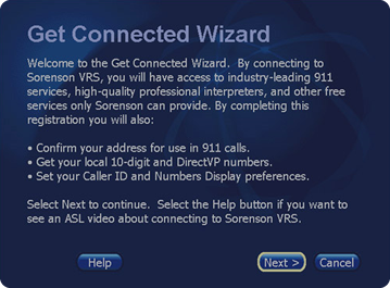 Get Connected Wizard